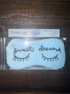 The Crème Shop Plush 'Sweet Dreams' Sleep Mask - Light Blue